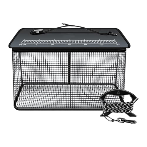 Panier à poisson flottant pliable 47L avec corde anti-dérapante et sac