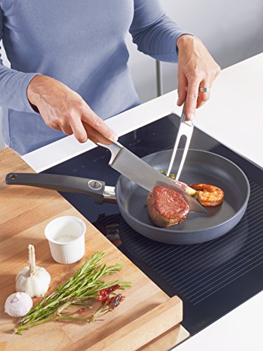 Woll W528DPS Light/Plus Diamond Reinforced Nonstick Scratch Resistant Cast Aluminum Cookware Fry Pan, 11-Inch Diameter, Gray Main Image