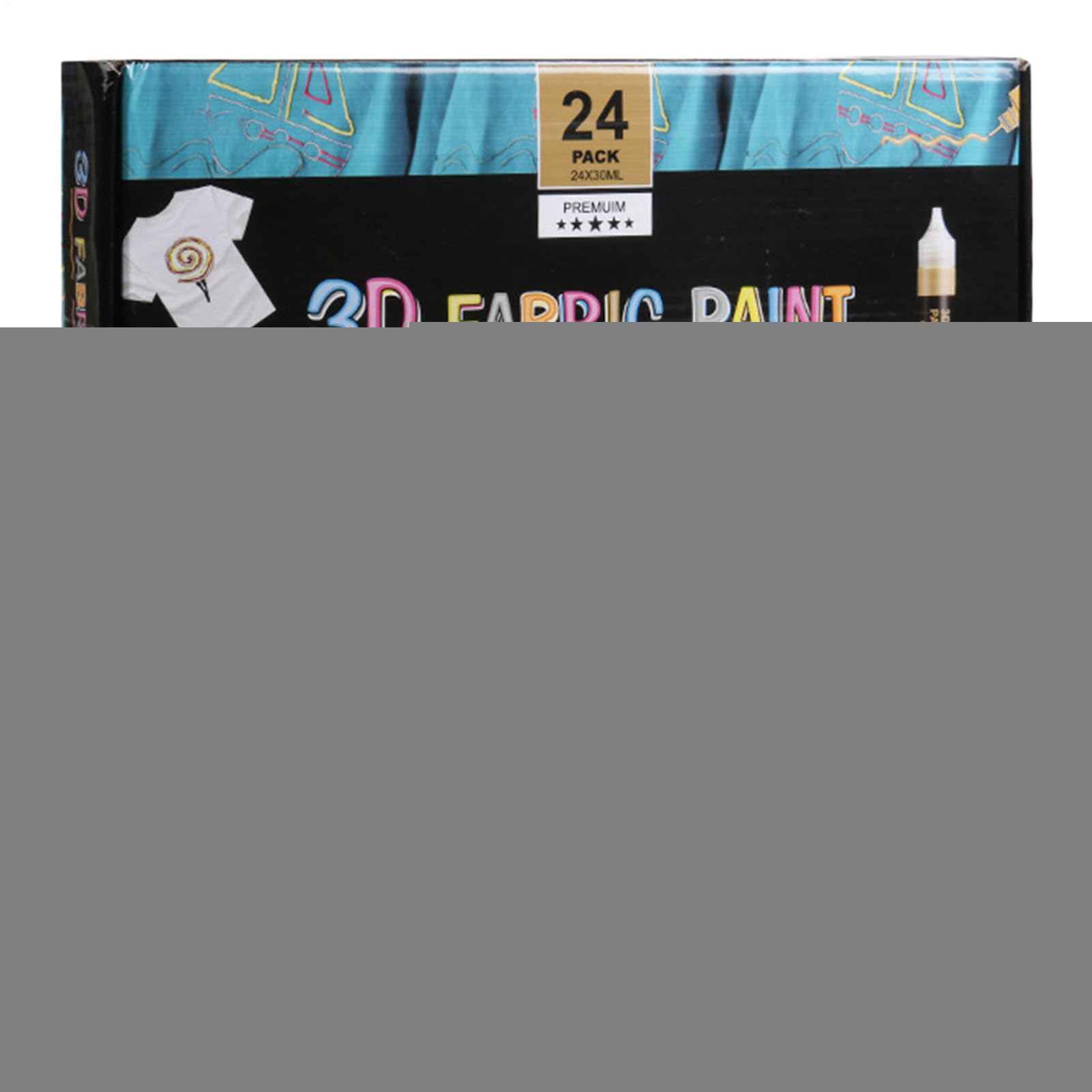 Set di Colori per Pittura su Kit per Pittura su Tela con 24 Colori | Kit per la Pittura degli Abiti Per Principianti Artisti Studenti d'Arte Uomini Donne Professionisti Appassionati