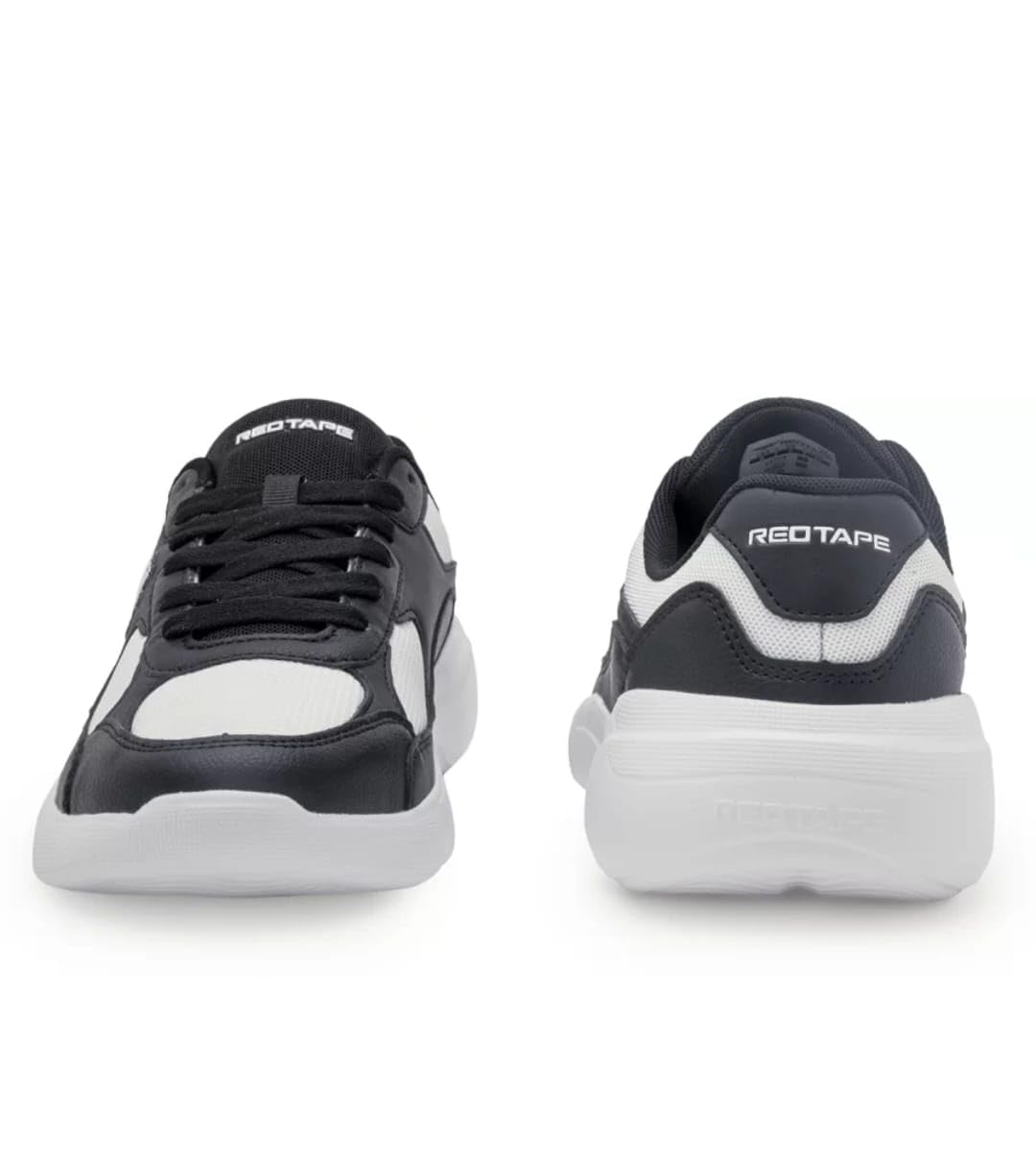 Redtape Black and White Casual snekears for Men (Black and White, UK Footwear Size System, Adult, Men, Numeric, Medium, 9) (B0DFQHK8WP) Amazon Price History, Amazon Price Tracker