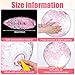 Civaner 10 Pcs Inflatable Glitter Beach Balls 16 Inch Large Sparkly Confetti Pool Balls for 2026 New Year Party Decorations Clear Blow up Balloon Toys for Birthday Summer(Pink)