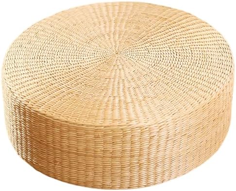Round Pillow 12x2 Inch 150kg Load Straw Floor Cachon with Interna...