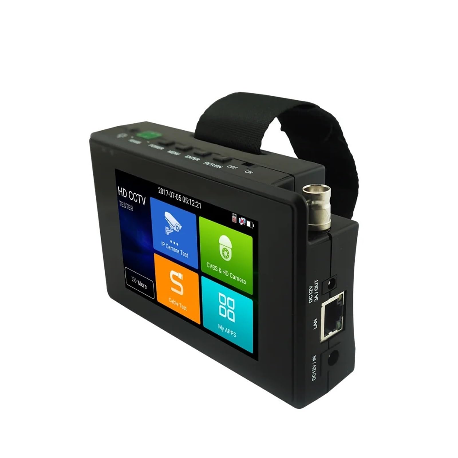 Tester per telecamere IP, Monitor Tester CCTV Wirst IPC-1800ADH Plus Coassiale HD 4.0 Da 4" Con Test Telecamera 4K H.265 IP CVI TVI AHD CVBS ALL IN ONE Corpo piccolo, portatile e più facile da traspor