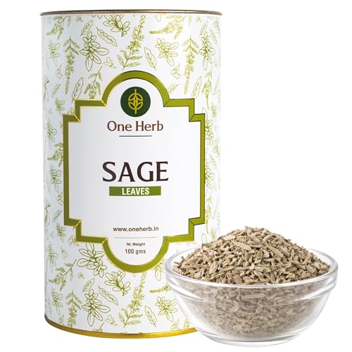 One Herb - Sage Leaves Tea 100g | Caffeine-Free Infusion | Suppor...