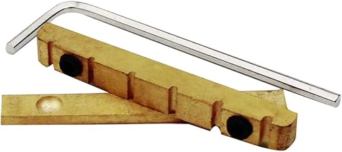 Miniatura 8 de Guyker Tuerca de guitarra ajustable de 1.693 in, tuerca de aleación de titanio Bell (1.693 x 0.197 in), piezas de repuesto de regulación dividida