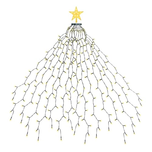 EcoNour 2 m Christbaumbeleuchtung | 400 LED-Lichterketten mit Ring und...