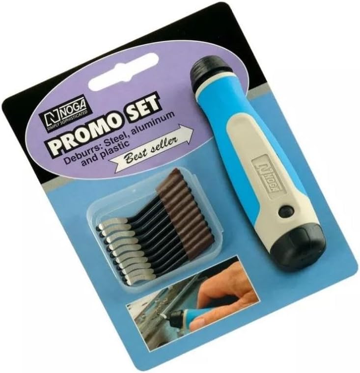 Noga NG8150 Heavy Duty Deburr Tool, with 10 S10 Blades (Original Version)