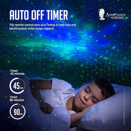 Image of Astronaut Space Projector, Starry Nebula Ceiling LED Lamp with Timer and Remote, Kids Room Decor Aesthetic, Gifts for Christmas, Birthdays, Valentine's Day