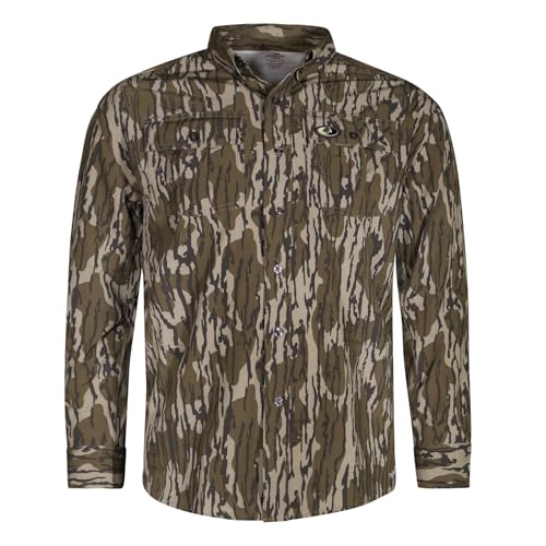 Mossy Oak Men's Tibbee Technical Lightweight Camo Hunting Shirt
