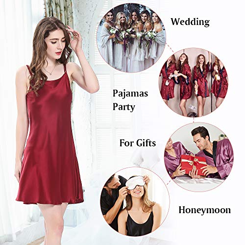 LilySilk Camisolas de seda real para mulheres Charmeuse 100 Real 16 Momme Silk Short Sexy Chemise Li