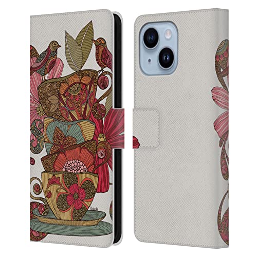 Étui portefeuille en cuir iPhone 14 Plus Valentina aux finitions soignées