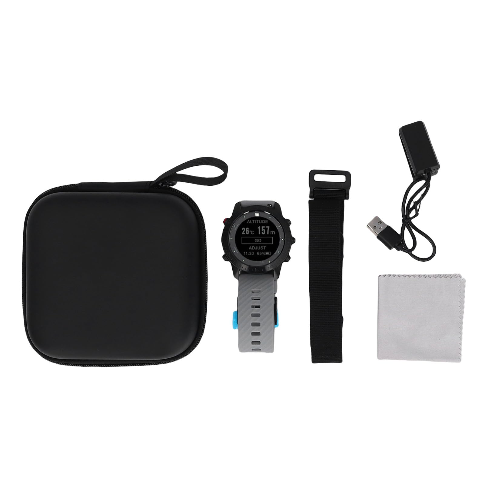 Cryfokt Reloj de Buceo, Reloj de Buceo con Barómetro con Sensor de Profundidad a Prueba de Agua de 100 M, Impermeable con Pantalla de 1,18 Pulgadas Bluetooth para Nadar, Hacer Esnórquel, Hombres