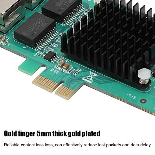 Tarjeta de red Ethernet Gigabit, PCI-E 1X para servidores y computadoras de escritorio, compatible con ranuras PCI Express x4/x8/x16 miniatura 5