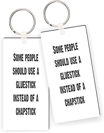 Sweat Is Just Fat Crying Masonite Keychain with Nickel Split Ring Motivational Fitness Gift