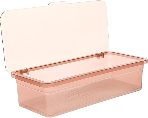 Miniatura 10 de Cabilock Soporte para utensilios para encimera con tapa, cesta escurridor de cubiertos, palillos de plástico, caja de almacenamiento de drenaje