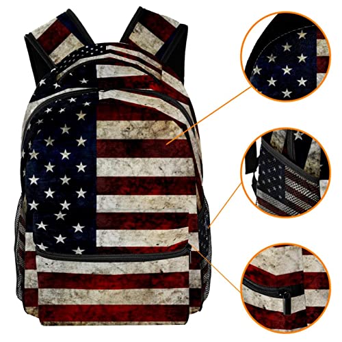 Sac à dos drapeau de l'Amérique pour ordinateur lycée outdoor