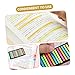 Holibanna Thin Note Strip Highlighter Stickers Transparent Page Markers for Easy Annotation Portable Household Sentence Labels for School Office Use
