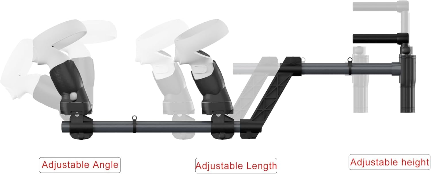 vr for Que.st 2 Shooting Controller Handle, Magnetic Rifle Accessories st with Shoulder Straps