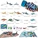 EXPLORACY 15pcs Mini Sea Animals Toys for Kids Toddlers Ocean Animal Toy Figurine Realistic Sealife with Shark Whale & Dolphin Bath Toys Sensory Bin Play Birthday & Party Favors