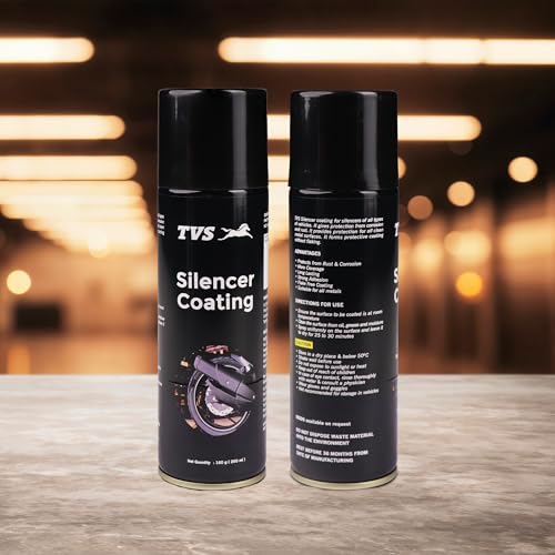 Image of TVS Silencer Coating Spray for Bike, Prevent Rust and Leak, Diesel wash Resistance (160g)