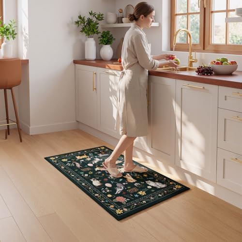Tapete decorativo negro 2x3 Unirea lavable antideslizante miniatura 6