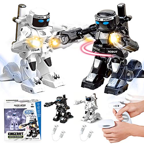 JJIIEE Intelligent Robot Remote Control Fighting,Children's Remote Control Robot 2.4G Multiple Fighting Toys Parent-Child Interactive Toys,Boxing Fighter for Kids Boys,Girls,A+b