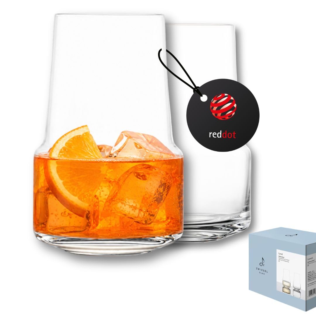 Zwiesel Glas Kieliszki do szampana Level (zestaw 2 szt.), funkcjonalne kieliszki do wina musującego, nadają się do mycia w zmywarce, Made in Germany (nr art. 123914)