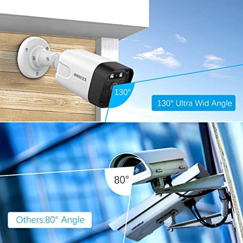 (4K/8.0 Megapixel & 130° Ultra Wide-Angle) 2-Way Audio PoE Outdoor Home Security Camera System Wired Outdoor Video Surveillance IP Cameras System - Image 4