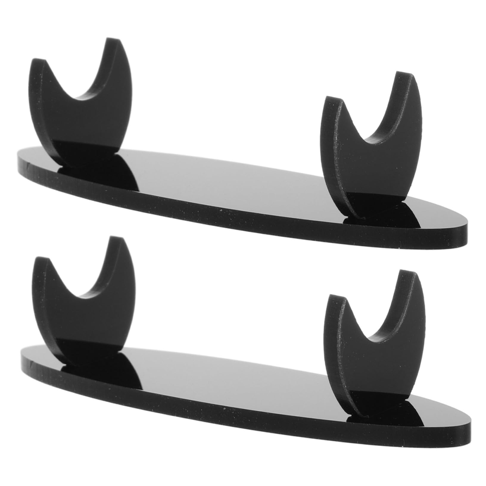 WOONEKY Lot de 2 Présentoir à Stylos en Plastique, Bureau, Noir