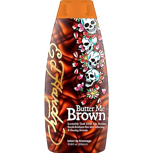 Ed Hardy Butter Me Brown Dark DHA Free Bronzer Streak Free Sunbed Formula 300 ml by Ed Hardy by Christian Audigier