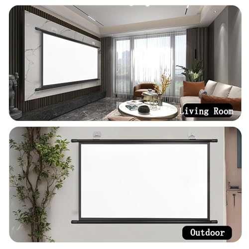 Pantalla para proyector manual 72 pulgadas 16:9 HD miniatura 5