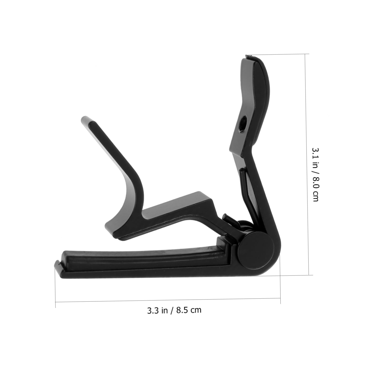 Abaodam Guitar Capo Guitar Picks Change Tune Clamp Folk Capo Ukulele Tuner Clip on Tuner Black