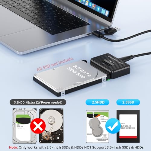 Caja externa USB 3.0 USB-C para SSD NVME y SATA miniatura 5