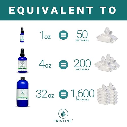 Vista 15 de PRISTINE Aerosol de papel higiénico: como se ve en Shark Tank, alternativa a toallitas de limpieza personal más naturales y toallitas húmedas