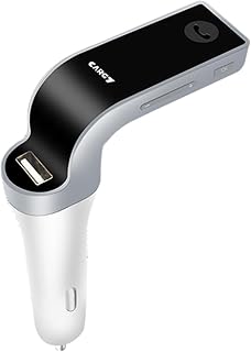 Car FM Transmitter, 5V Wireless Radio Adapter, Auto Charger Radio Transmitter, Car Charger for Music Player with LED Display Window | automatisk laddare, billaddare för musikspelare med LED-displayfönster