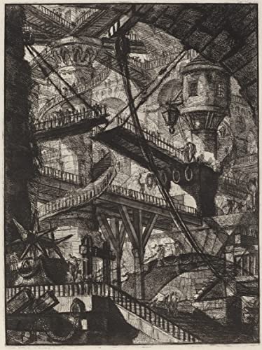 Impression prints toile Battista Piranesi de qualité supérieure 60x90cm