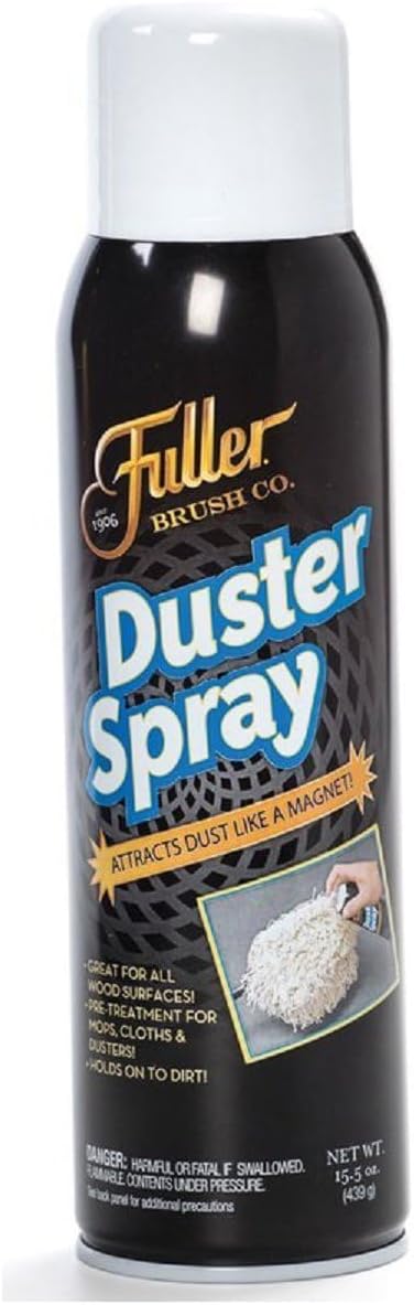 Fuller Brush Duster Spray ? 15.5 oz Multi Surface Dust Removing Sprayer - Safe Household Cleaning for Floors, Furniture, Blinds & Car Interiors (Pack of 6)