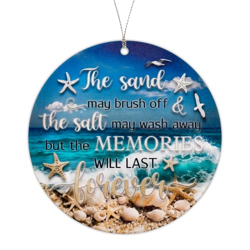 Beach Christmas Ornaments 2026 for Christmas Tree Decorations, Coastal Seashell Starfish Ocean Design, Beach House Holiday Decor, Unique Gifts for Beach Lovers, Women, Men, Family & Friends