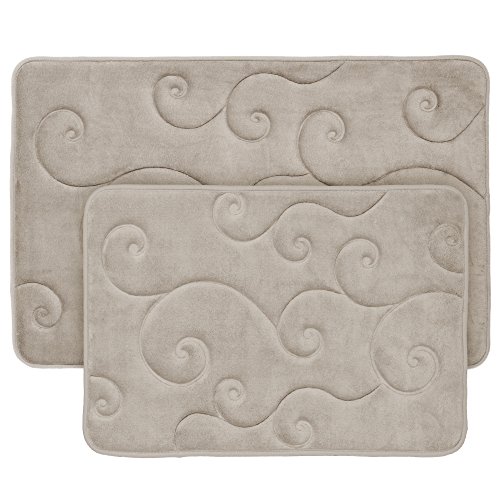 Lavish Home Coral Fleece Bath Mat Set