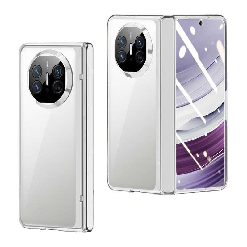 Coque en polycarbonate transparent pour Huawei Mate X5 avec charnière auto-ajustable