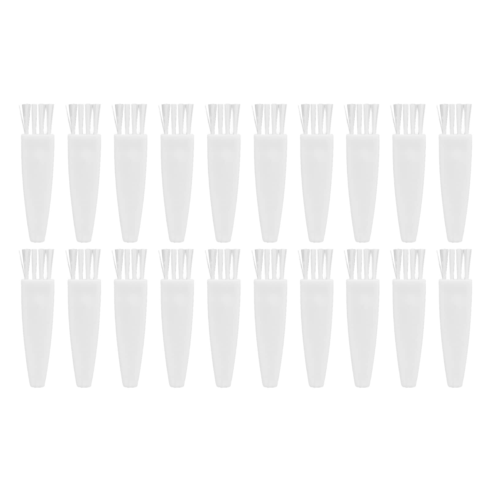 Cepillo de Limpieza para Maquinilla de Afeitar, de PP Duradero, Cerdas de Nailon Suaves para una Fácil Limpieza, Accesorios Electrónicos, 20 Piezas