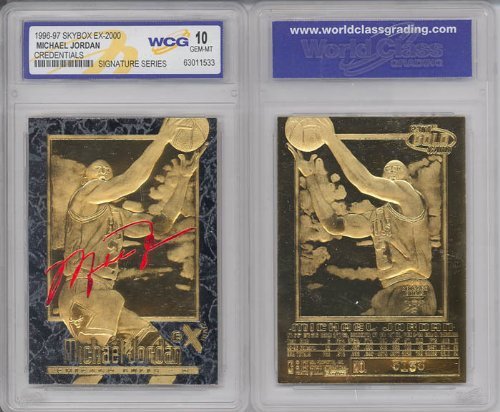 Michael Jordan 1996-97 EX Credentials Gold GEM Mint 10