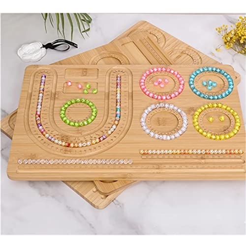 Lucbei Bamboo Combo Beading Board For Jewelry Bracelet Making And Other Necklaces Design Mats Trays (Color : B, Size : 45 * 28 * 1Cm) #TOP1