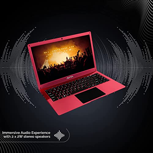 Image of AVITA SATUS S111 NU14A1INC43PN-SR 14.1 FHD (35.81cms) Laptop (Intel Celeron N4020 /4GB /128GB SSD /FHD Display /Windows 11 Home /Intel UHD Graphics), Sugar Red