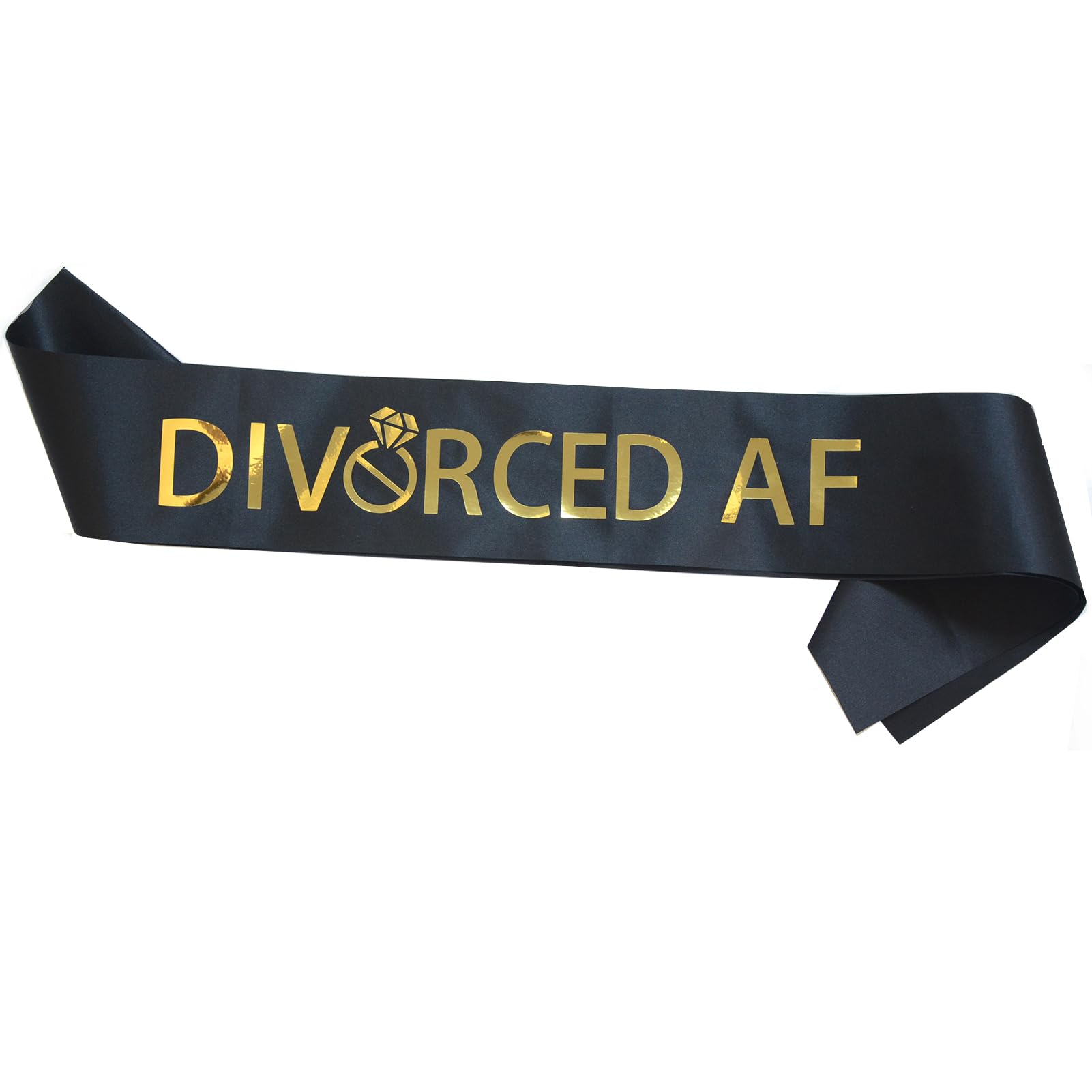 Divorced AF Party Sash, Finally Divorced Sash for Finally Done, Newly Unwed, Free At Last Single Women, Break-up Gift for Her (1)