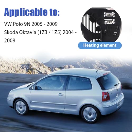 Laitejituan Spiegelglas Ersatz für VW Polo 9N 2005-2009, Ersatz für Skoda Oktavia (1Z3 / 1Z5) 2004-2008 Außenspiegel Glas Fahrerseite Beheizbar Ersatzspiegelglas Außenspiegel Asphärisch Auto (Rechts)