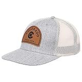 Local Crowns Colorado Tan Suede Patch Adjustable Snapback Cap Gry/wht/tan, Grey/Suede Patch
