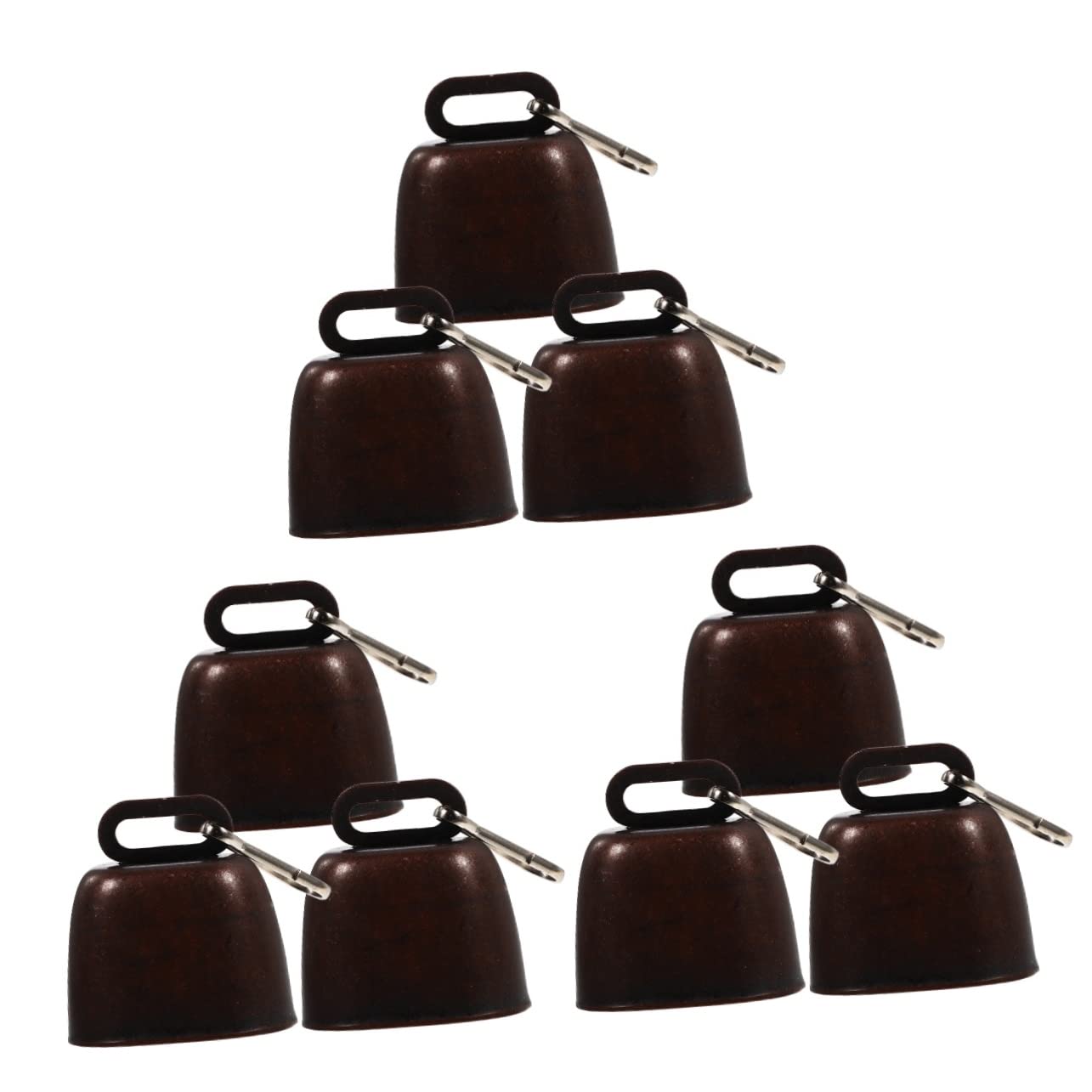 Cabilock 9 Sets Metal Dog Bell Bell Hanger for Pet Collar for Dogs Loud Sound Pet-Found Supplies