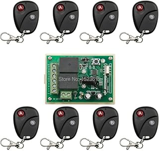 New DC12V 2CH RF Wireless Remote Control Switch System Transmitter with Two-Button Receiver for Appliances Gate Garage Door