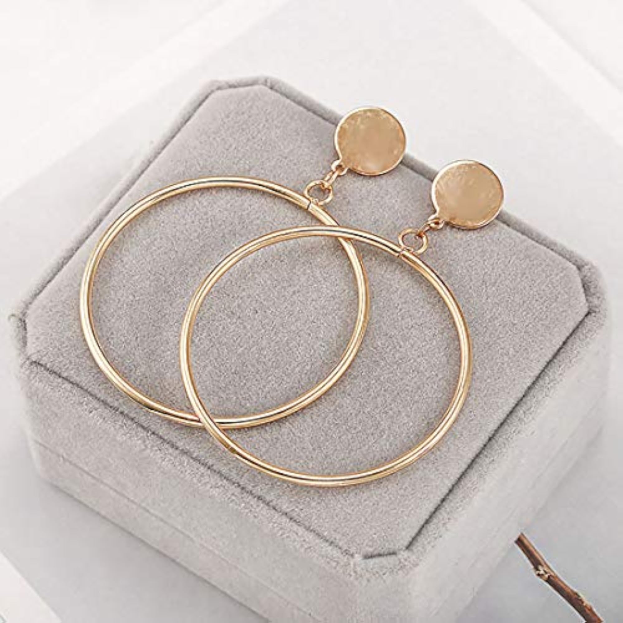 Round Plated Hoop Earrings - CT-ERGG-45063